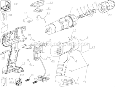 Part Location Diagram of 5101893-06 DeWALT Ident. Label